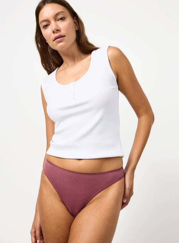 Dark Purple Thongs 5 Pack  6